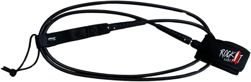 Rock.it Surf Premium Surfboard Leash, 6ft & 8ft Surf Board Leashes, 7mm Legrope Strap for Shortboard, Longboard or SUP Made with Recycled Materials, Extra Strength Velcro & Stainless Swivels - Image 4